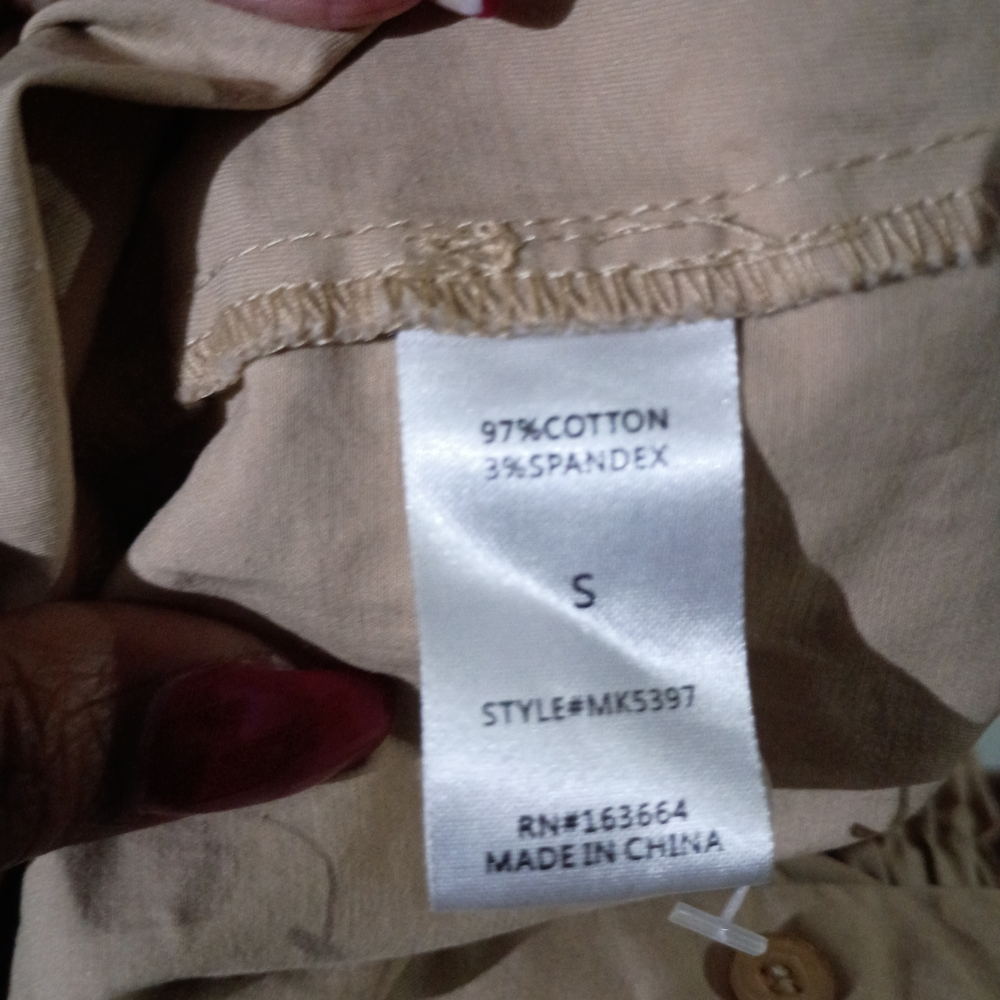 Tan Button-Up Shirt Dress - Picture 3 of 3